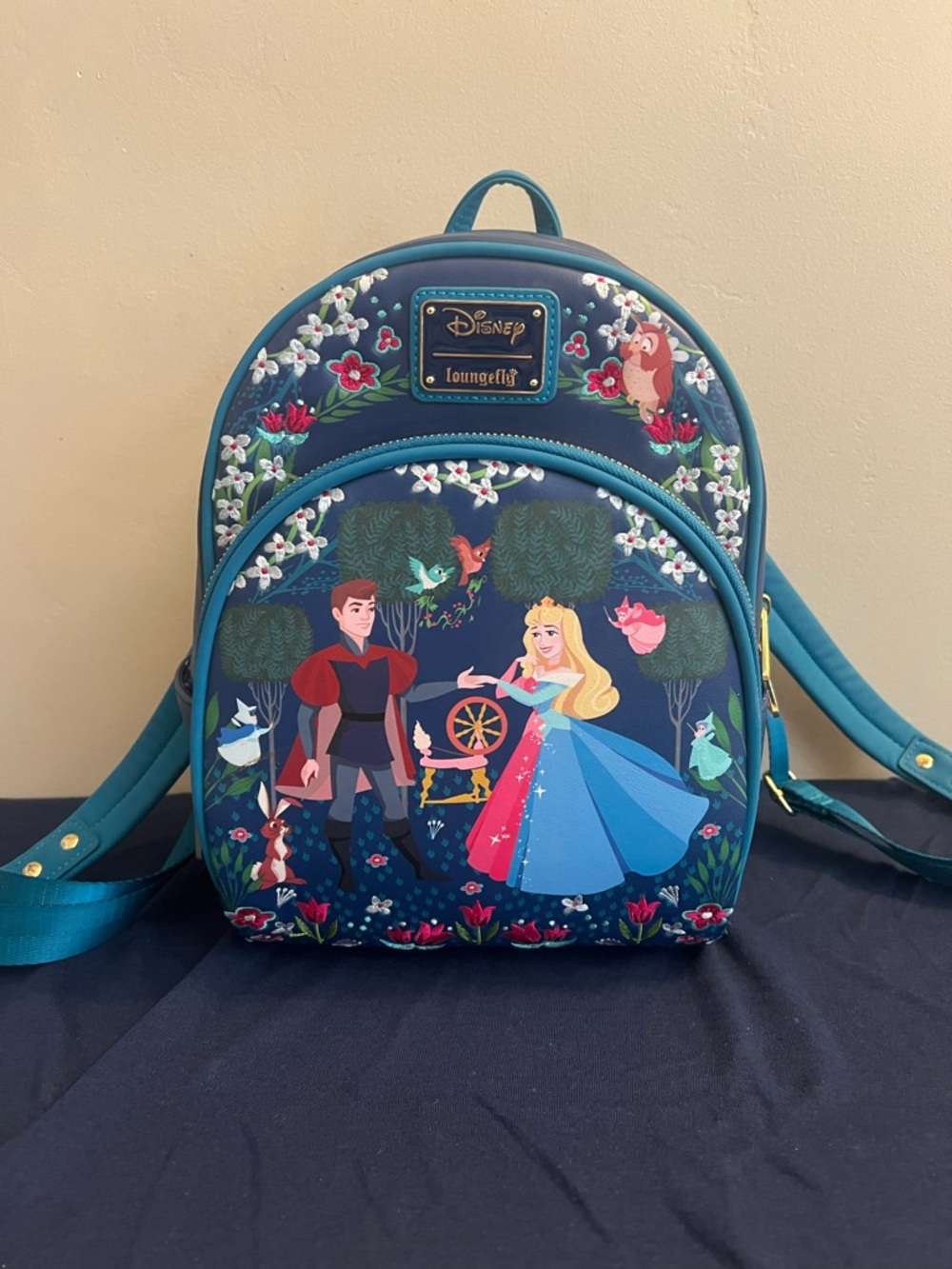 Loungefly Navy Blue Sleeping Beauty Backpack